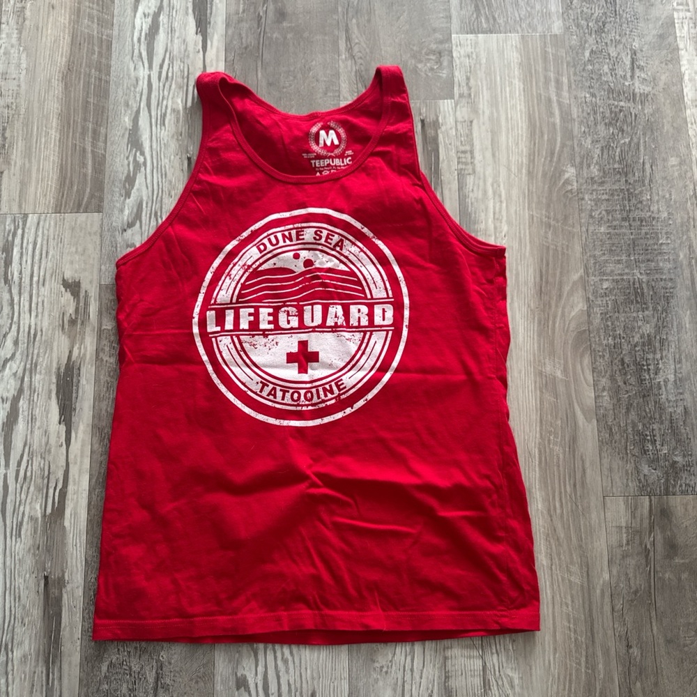 Red Lifeguard Tank Top